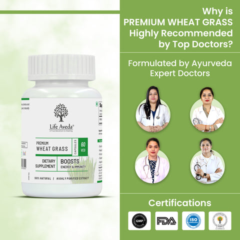 Life Aveda Premium Wheat Grass Doctors Certifications